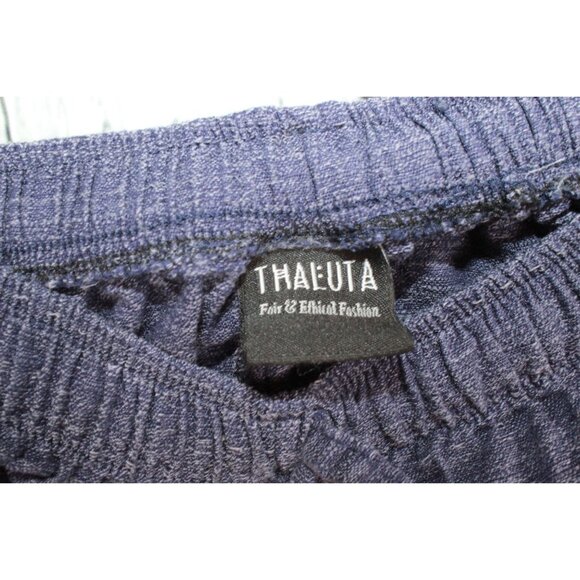 Thaluta Blue Harem Loose Yoga Travel Lounge Boho Pants Size Medium - Picture 7 of 9